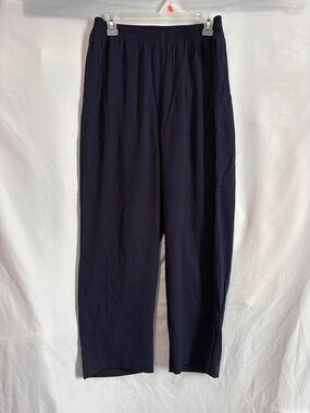 R&M Richards Navy Elastic-Waist Women's Trousers